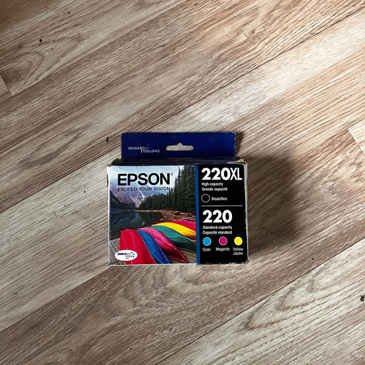 Epson 220XL High-Capacity Ink Cartridge Combo Pack - Cyan/Magenta/Yellow