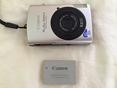 Canon PowerShot SD870IS 8MP Digital Camera with 3.8x Wide Angle Optical Image Stabilized Zoom