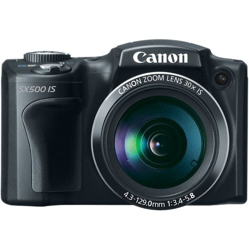 Canon PowerShot SX500 is 16.0 MP Digital Camera with 30x Wide-Angle Optical Image Stabilized Zoom and 3.0-Inch LCD (Black) (Old Model)