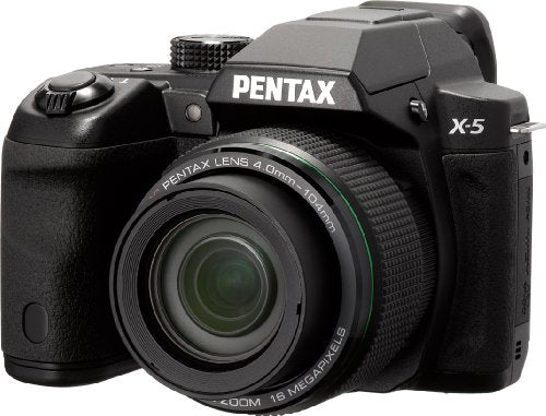 Pentax X-5 black 16 Waterproof Digital Camera with 26x Optical Image Stabilized Zoom with 3-Inch LCD