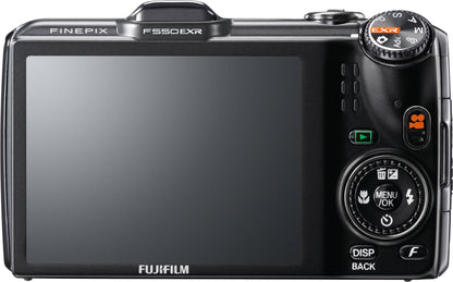 Fujifilm FinePix F550EXR 16 MP CMOS Digital Camera with Fujinon 15x Super Wide Angle Zoom Lens and GPS Geo-Tagging Function