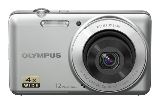 OLYMPUS Digital Camera VG-110 Silver 12MPS wide range27mm x4 Optical zoom VG-110 SLV - International Version (No Warranty)