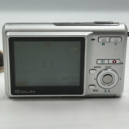 Casio Exilim EX-Z60 Silver 6MP Digital Camera With Accessories