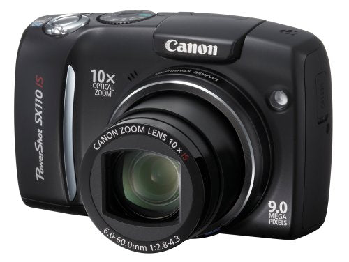 Canon Powershot SX110IS 9MP Digital Camera with 10x Optical Image Stabilized Zoom