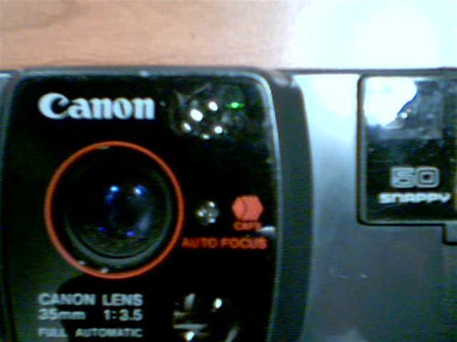 1982 Canon Snappy 50 35mm Film 35mm Lens-Shutter Camera w/CAFS Auto Focus Canon Lens 35mm 1:3.5 Full Automatic Camera (Black Color Version)