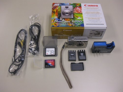 Canon PowerShot S200 2MP Digital ELPH Camera w/ 2x Optical Zoom