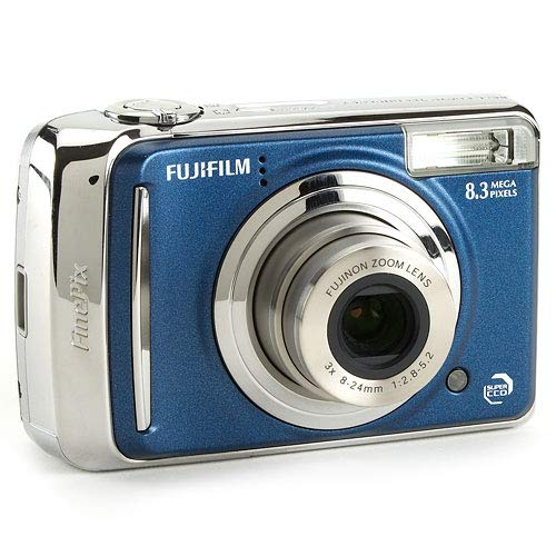 Fujifilm Finepix A805 Blue Camera Bundle (8.3 Mp Digital Camera, Leather Case, 2 Batteries, & Charger)