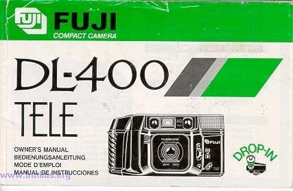 Fuji DL-400 Tele Autofocus 35mm Film Camera w/Fujinon Lens 35mm 70mm Camera