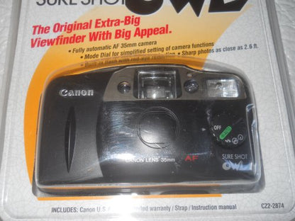 Canon Sure Shot Owl - Point & Shoot camera - 35mm - lens: 35 mm - black